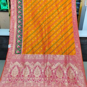 DESIGNER BANARASI LEHERIYA SILK SAREE