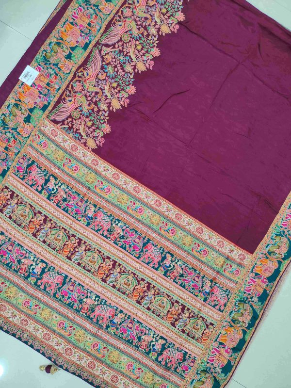 Pashmina silk Saree