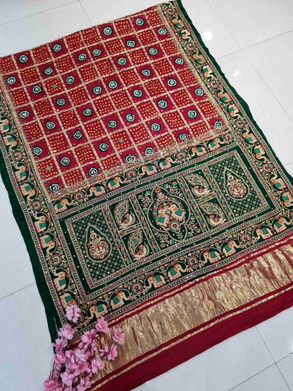 PURE GAJISILK GHARCHOLA SAREE