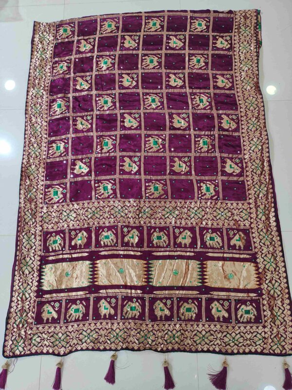 DESIGNER GAJISILK PATOLA SAREE 0294 - Image 2