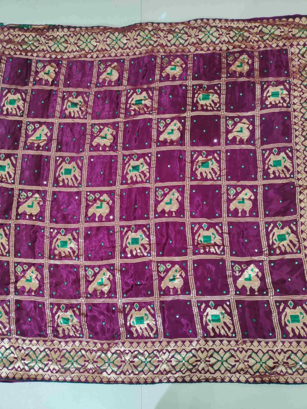 DESIGNER GAJISILK PATOLA SAREE 0294 - Image 4