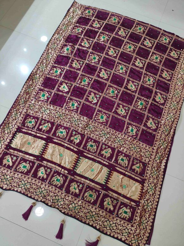 designer gajisilk patola saree
