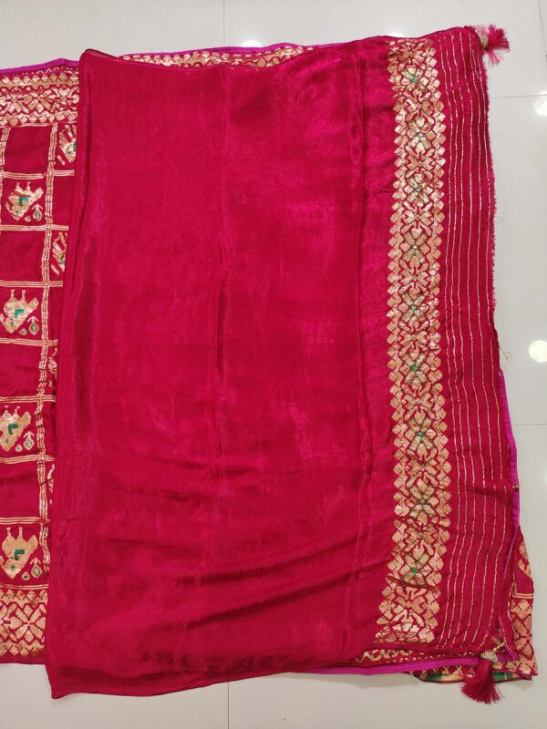 DESIGNER GAJISILK PATOLA SAREE 0296 - Image 5