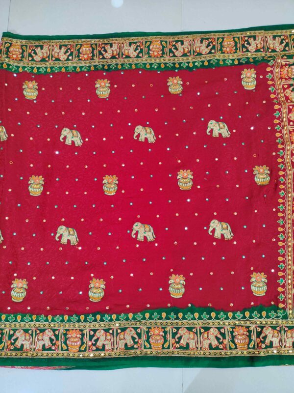 GHARCHOLA SAREE 0298 - Image 4