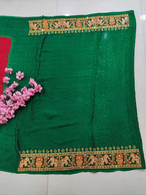 GHARCHOLA SAREE 0298 - Image 5