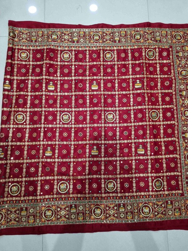 GAJISILK GHARCHOLA SAREE 0300 - Image 4