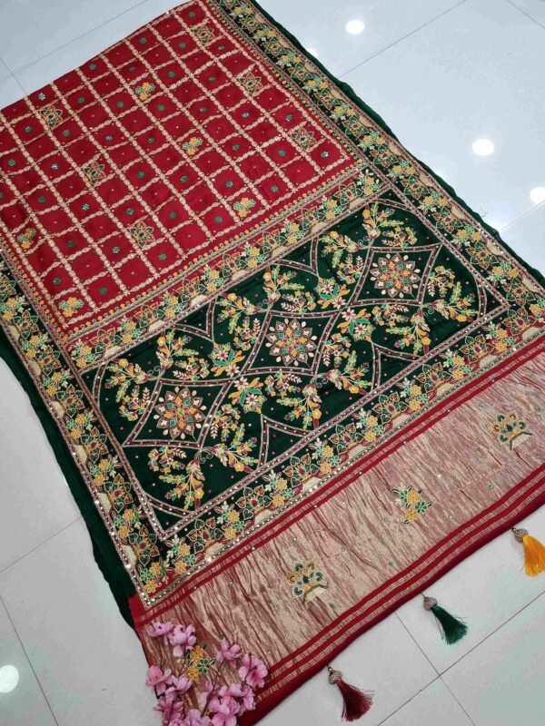 GAJISILK GHARCHOLA SAREE 0304 - Image 3