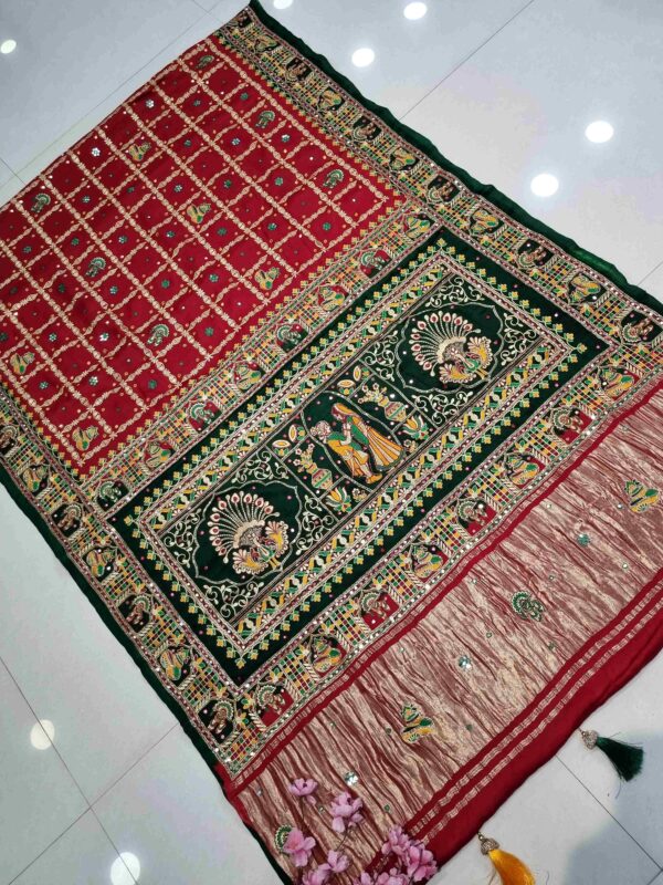 GAJISILK GHARCHOLA SAREE 0305 - Image 3