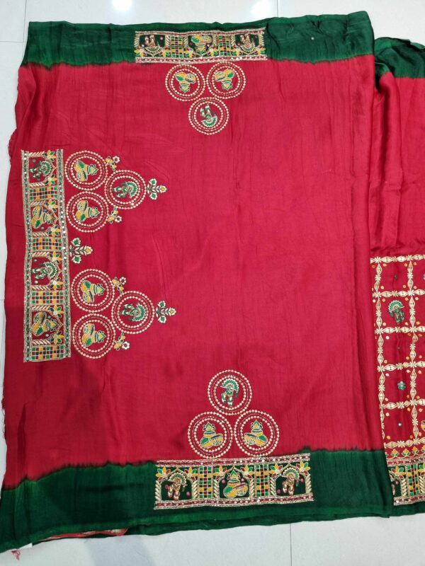 GAJISILK GHARCHOLA SAREE 0305 - Image 6