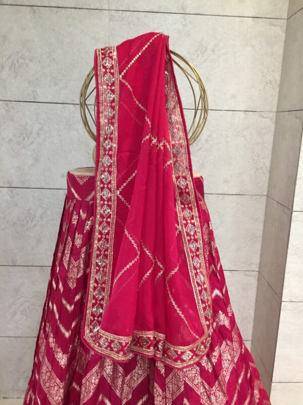 CREPE SILK LEHENGA CHOLI 0325 - Image 3
