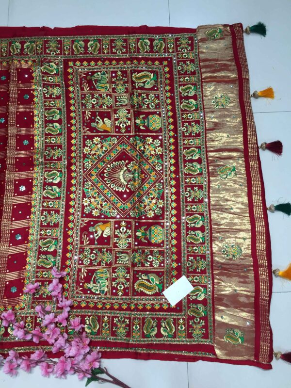 GAJISIK GHARCHOLA SAREE 0378 - Image 2