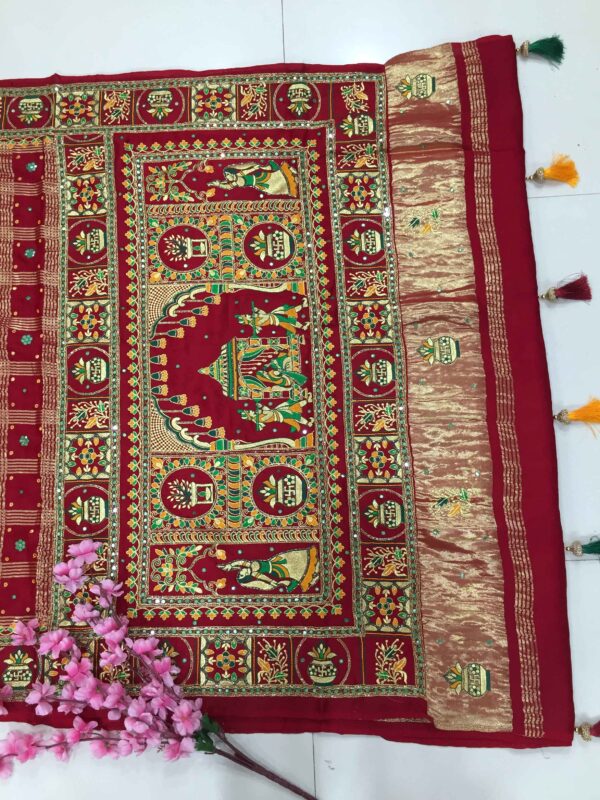 GAJISIK GHARCHOLA SAREE 0379 - Image 2