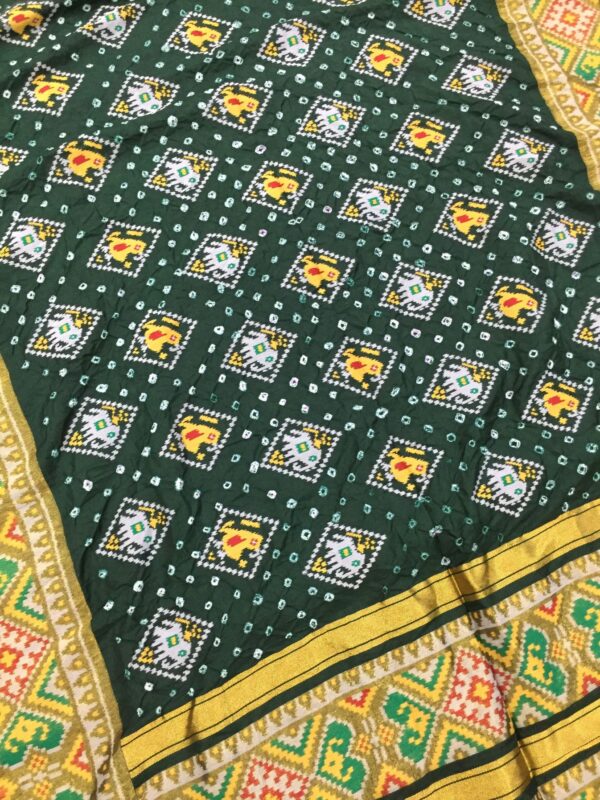 DOLA SILK BANDHANI SAREE 0383 - Image 2