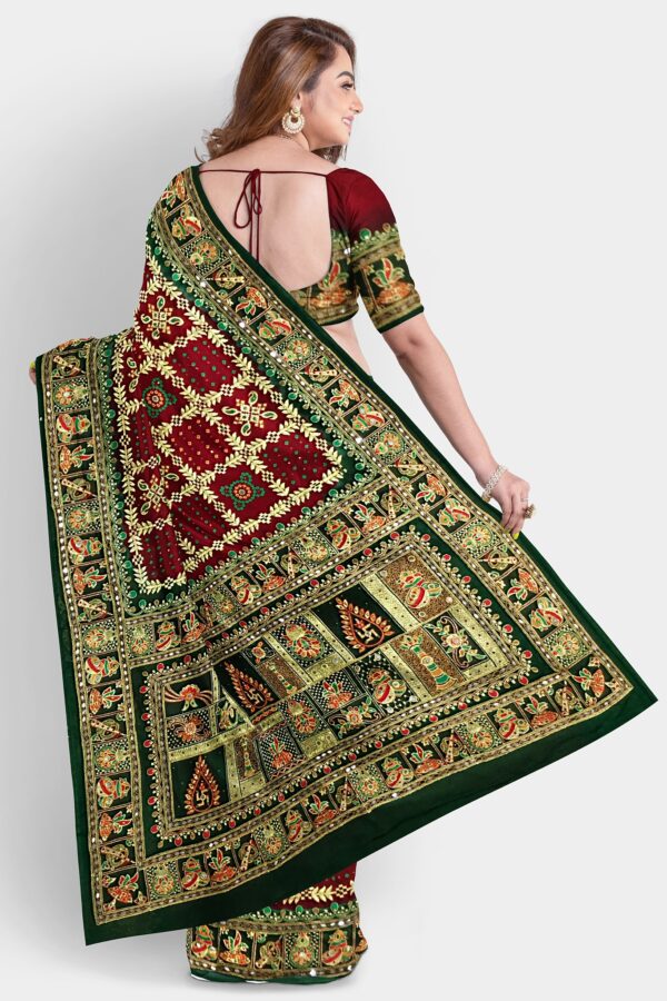 GHARCHOLA SAREE CHIFFON SILK - Image 4