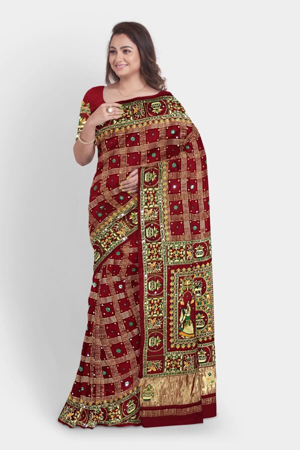 PURE SILK GHARCHOLA SAREE