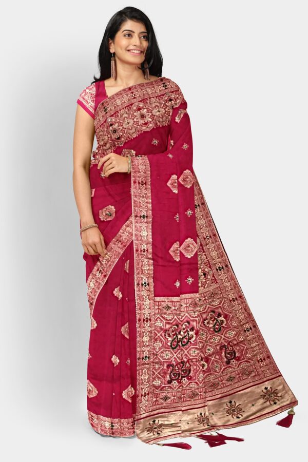DOLA SILK SAREE PINK